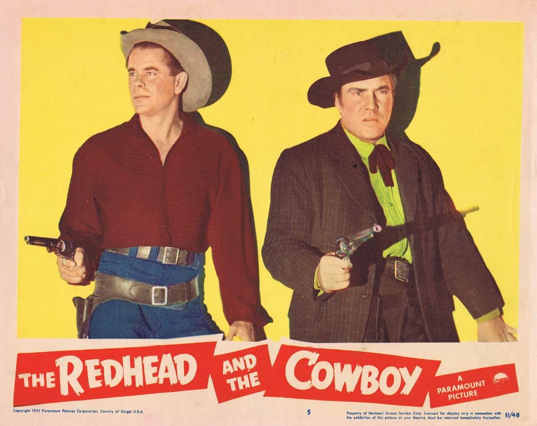 THE REDHEAD AND THE COWBOY Lobby Card 2 1958 Ray Milland
