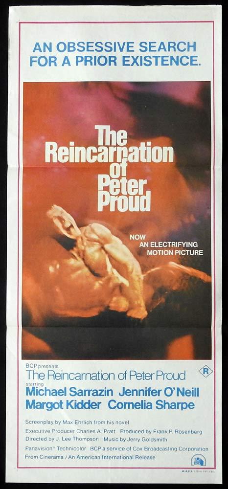 THE REINCARNATION OF PETER PROUD Original Daybill Movie Poster Michael Sarrazin Jennifer O’Neill