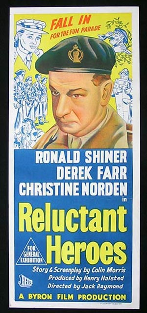 RELUCTANT HEROES Daybill Movie poster RONALD SHINER British Comedy
