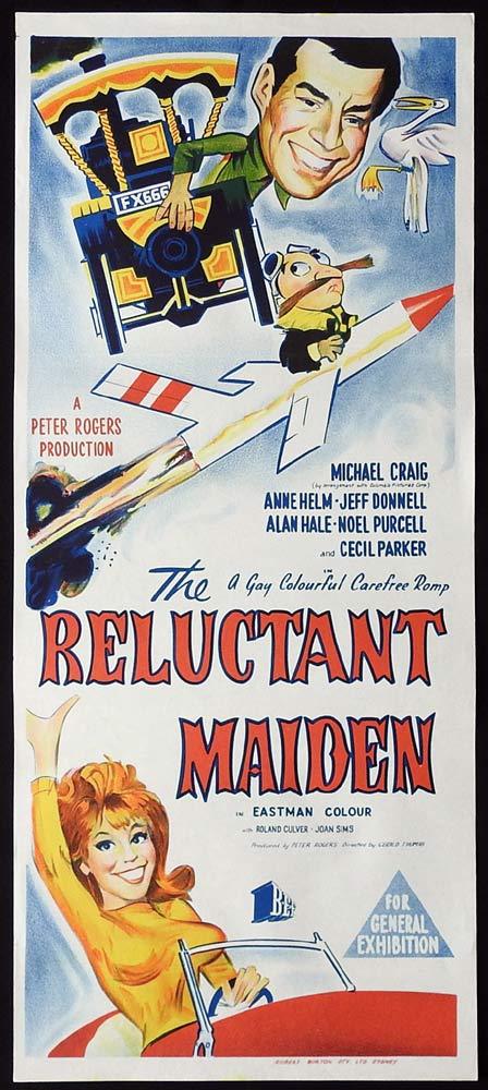 THE RELUCTANT MAIDEN Original Daybill Movie Poster Michael Craig Anne Helm