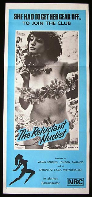 THE RELUCTANT NUDIST ’66 Sexploitation poster