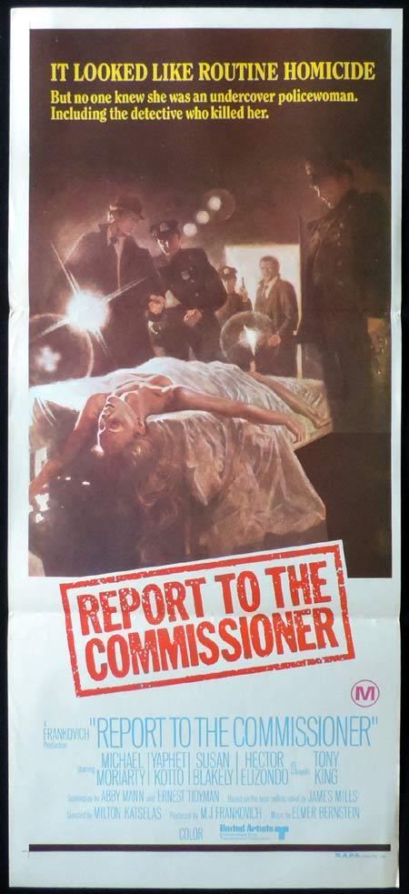 REPORT TO THE COMMISSIONER Original Daybill Movie Poster Michael Moriarty