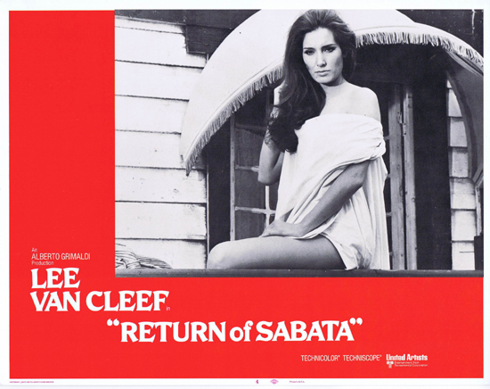 RETURN OF SABATA Lobby Card 4 Lee Van Cleef Spaghetti Western