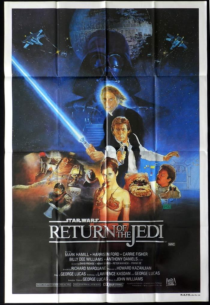 RETURN OF THE JEDI Star Wars Style B One sheet Movie poster
