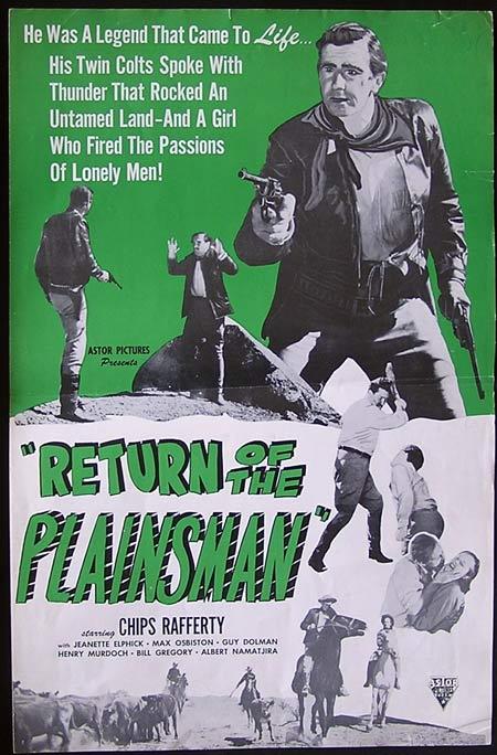 THE PHANTOM STOCKMAN aka RETURN OF THE PLAINSMAN 1953 Chips Rafferty US Press Book
