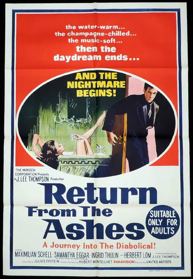 RETURN FROM THE ASHES One sheet Movie poster Maximilian Schell
