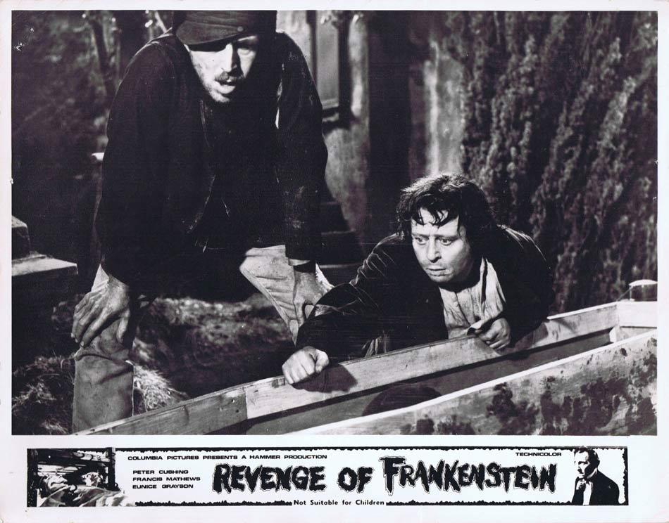 REVENGE OF FRANKENSTEIN Lobby Card 3 Hammer Horror Peter Cushing