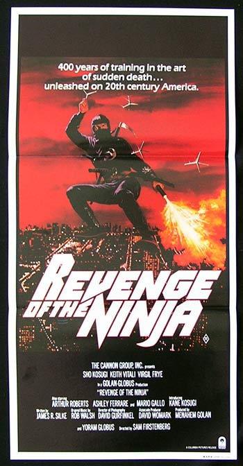 REVENGE OF THE NINJA Original Daybill Movie Poster Sho Kosugi Martial Arts