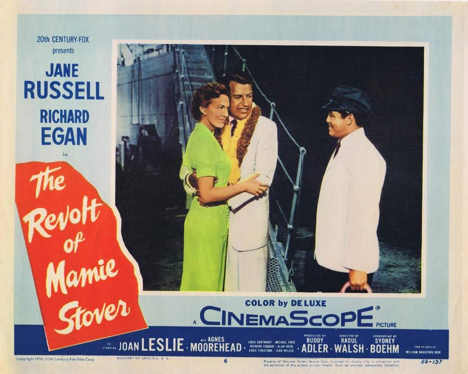 REVOLT OF MAMIE STOVER Lobby Card 6 Jane Russell