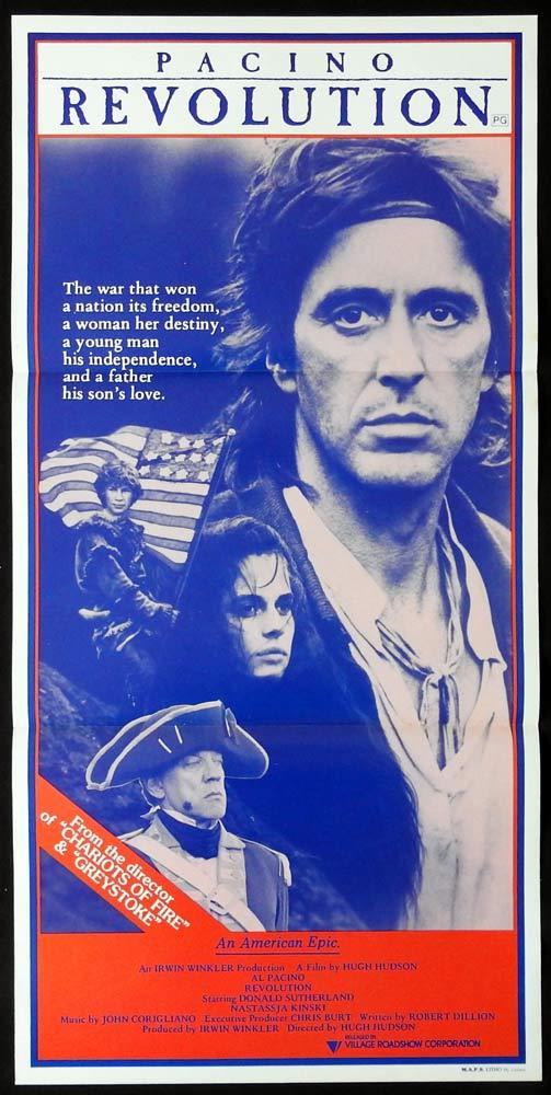 REVOLUTION Original Daybill Movie poster AL PACINO Natassja Kinski Annie Lennox