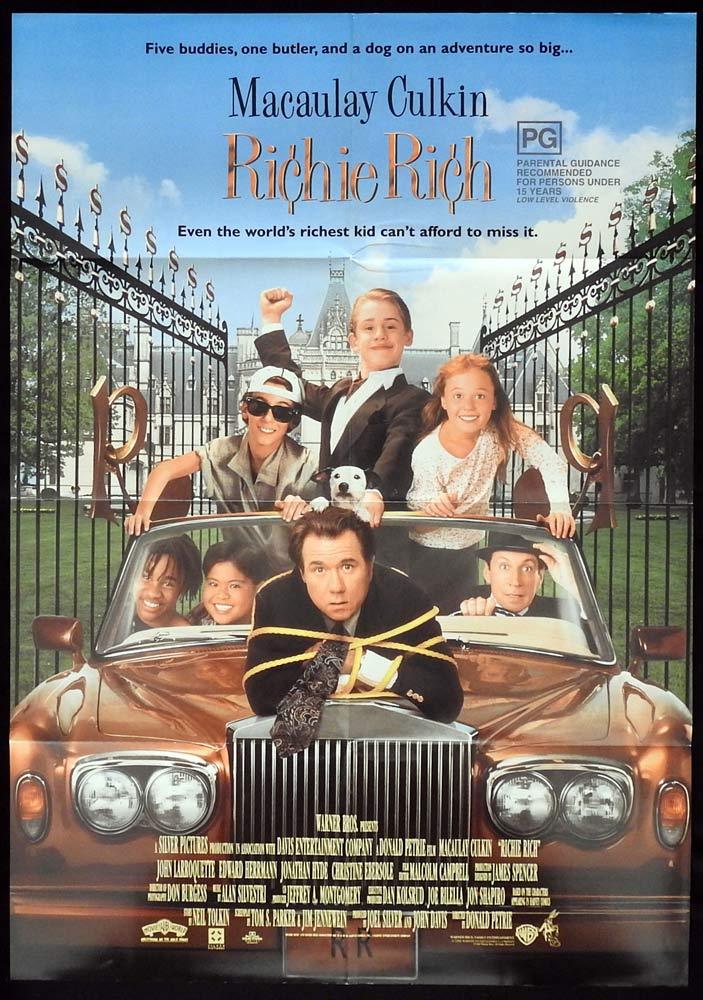RICHIE RICH Original One sheet Movie poster Macaulay Culkin