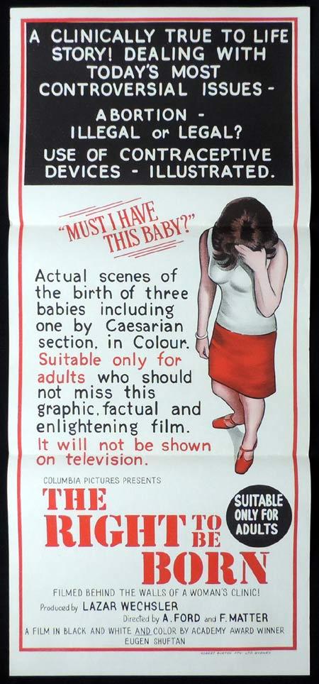 THE RIGHT TO BE BORN Original Daybill Movie Poster Aurora Bautista