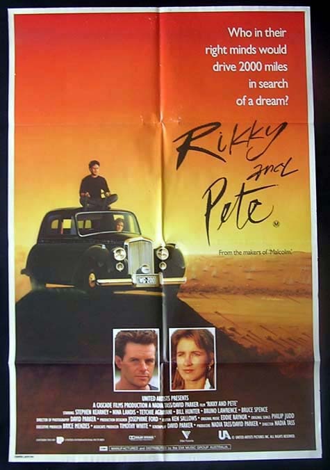 RIKKY AND PETE Movie Poster 1988 Nadia Tass Australian One sheet Movie poster