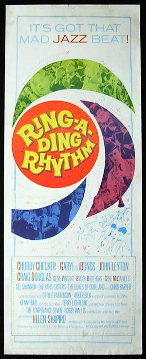 RING A DING RHYTHM aka ITS TRAD DAD ’62 Helen Shapiro RARE JAZZ US Insert poster