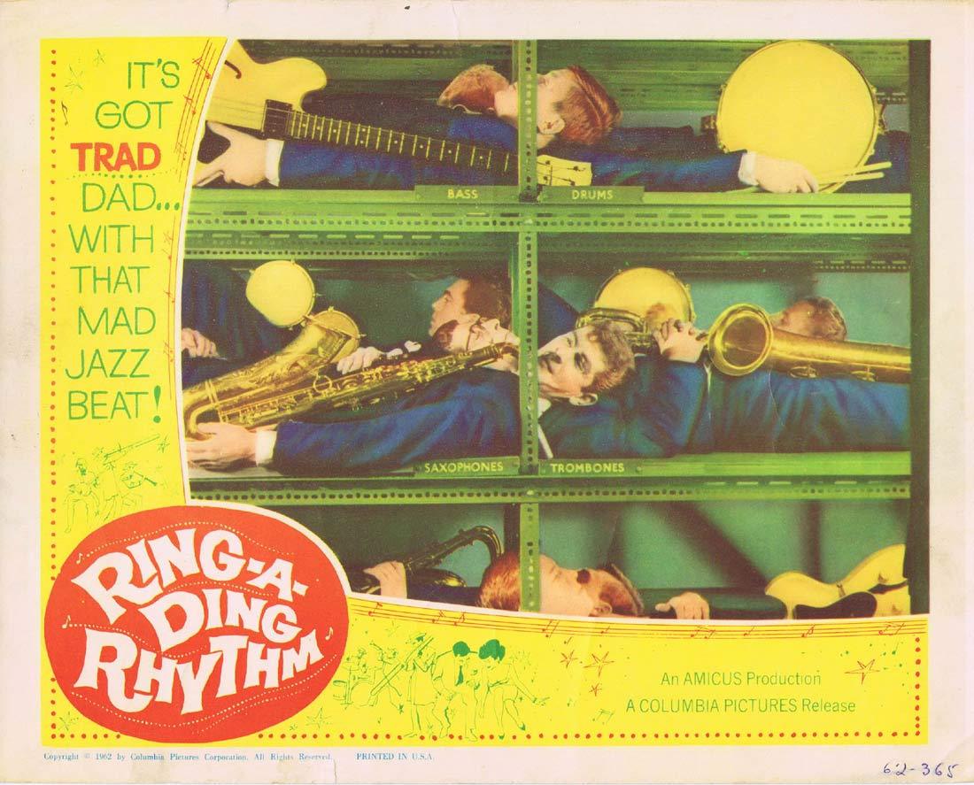 RING A DING RHYTHM Original Lobby Card 2 Trad Jazz Amicus
