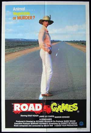 ROAD GAMES 1981 Jamie Lee Curtis RARE One sheet Movie poster