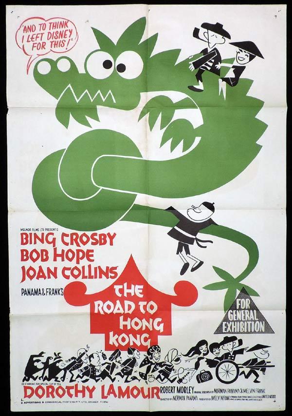 THE ROAD TO HONG KONG One Sheet Movie Poster Bob Hope Lana Turner