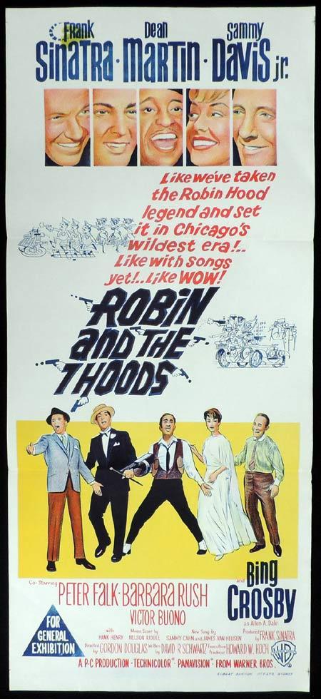 ROBIN AND THE SEVEN HOODS Original Daybill Movie Poster Frank SInatra Dean Martin