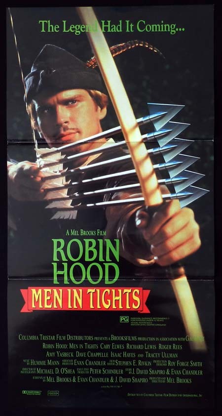 ROBIN HOOD MEN IN TIGHTS Original Daybill Movie Poster Cary Elwes Mel Brooks