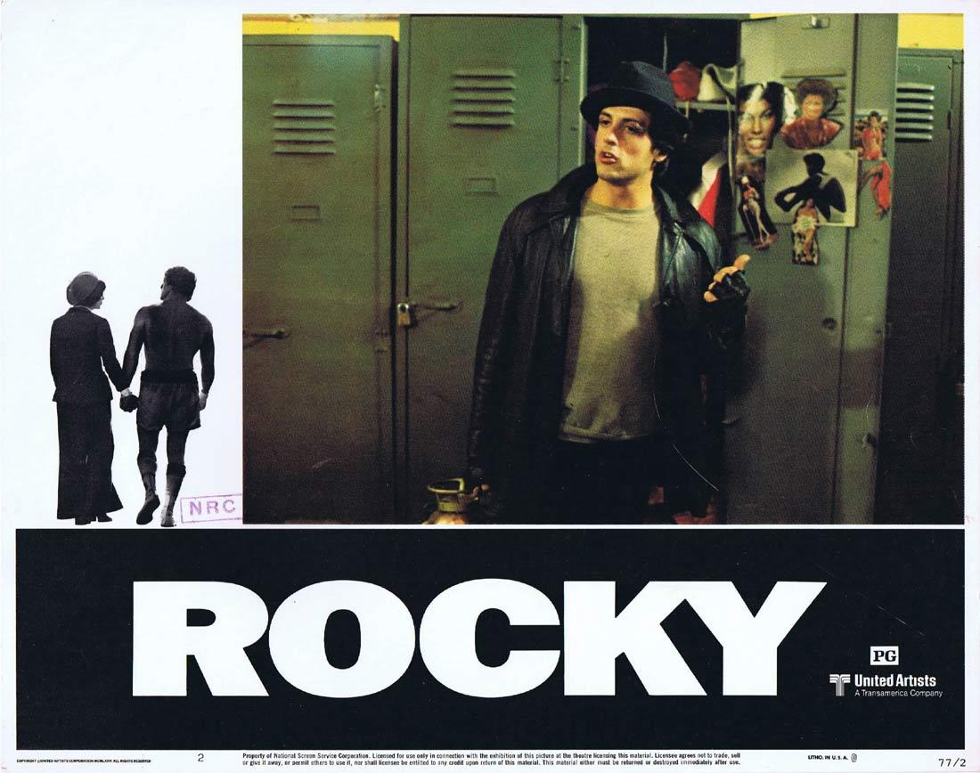 ROCKY Original Lobby Card 2 Sylvester Stallone Boxing