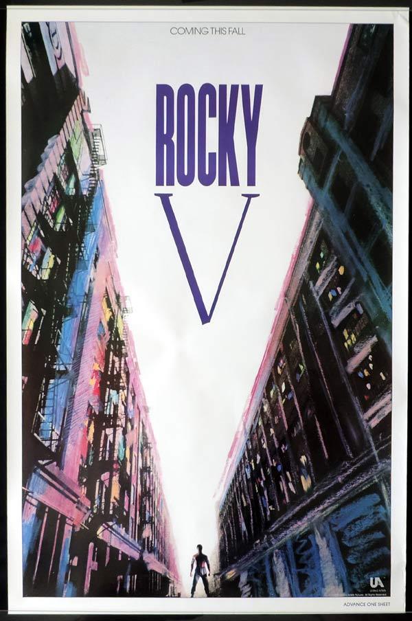 ROCKY V Original Advance One sheet Movie poster Sylvester Stallone