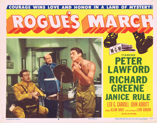 ROGUE’S MARCH 1953 US Lobby Card 8 Peter Lawford