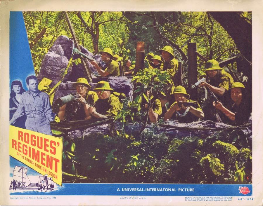 ROGUE’S REGIMENT Lobby Card Dick Powell VIncent Price
