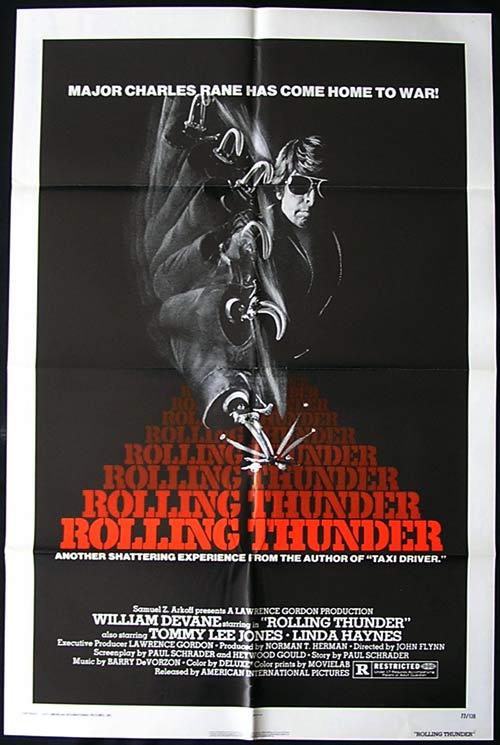 ROLLING THUNDER Tommy Lee Jones 1977 VIETNAM 1 sht Movie poster