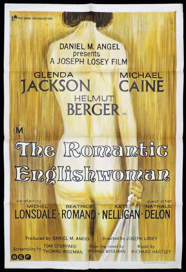 THE ROMANTIC ENGLISHWOMAN One Sheet Movie Poster Michael Caine Glenda Jackson