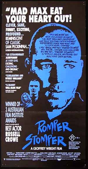 ROMPER STOMPER Orignal Daybill Movie Poster Geoffrey Wright