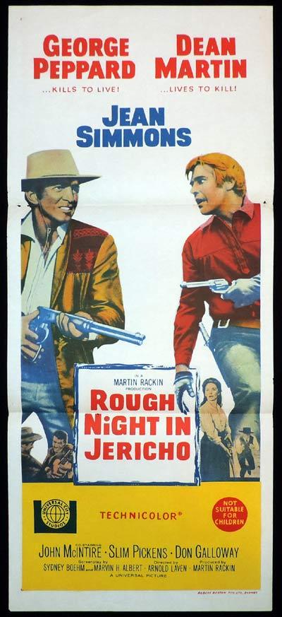 ROUGH NIGHT IN JERICHO Daybill Movie Poster Dean Martin Western