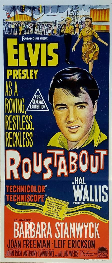 ROUSTABOUT Original Daybill Movie Poster Elvis Presley