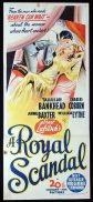 A ROYAL SCANDAL Original Daybill Movie poster Tallulah Bankhead