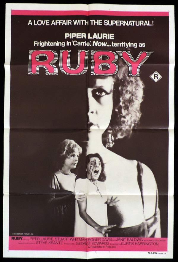 RUBY One Sheet Movie Poster Piper Laurie Horror