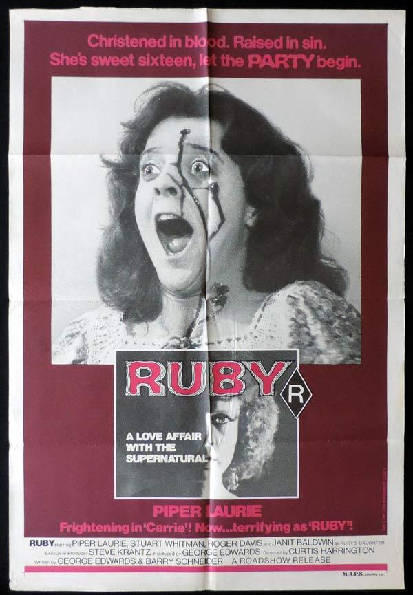 RUBY One Sheet Movie Poster Style B Piper Laurie Horror