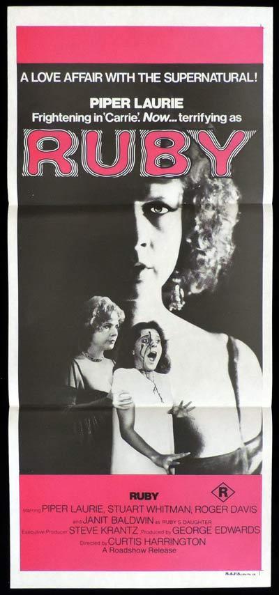 RUBY Original Daybill Movie Poster Piper Laurie Horror