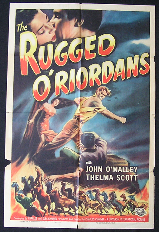 SONS OF MATTHEW aka THE RUGGED O’RIORDANS US One sheet Movie Poster 1949 Charles Chauvel