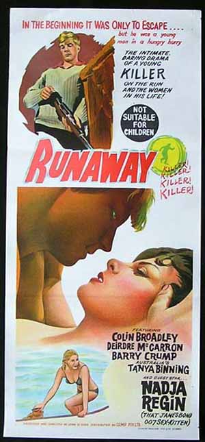 RUNAWAY Original daybill Movie poster Kiri Te Kanawa JOHN O’SHEA New Zealand Film