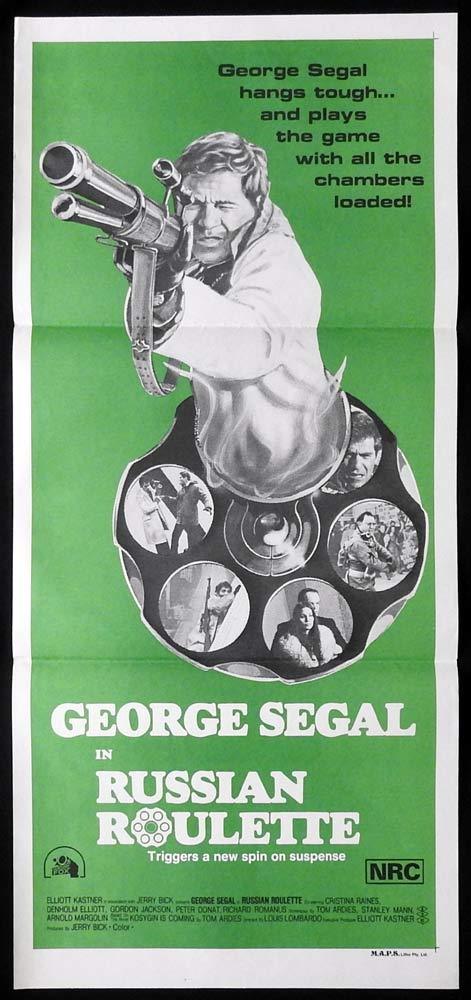 RUSSIAN ROULETTE Original Daybill Movie Poster George Segal Cristina Raines
