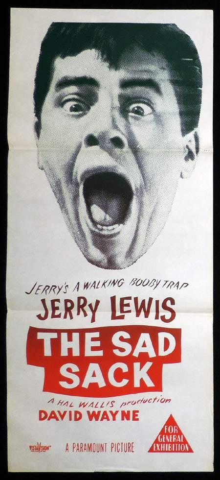 THE SAD SACK Original Daybill Movie Poster Anthony Perkins Jerry Lewis
