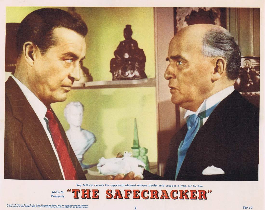THE SAFECRACKER Lobby Card 2 1958 Ray Milland