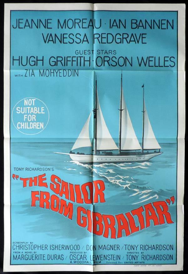 THE SAILOR FROM GIBRALTAR One Sheet Movie Poster Jeanne Moreau