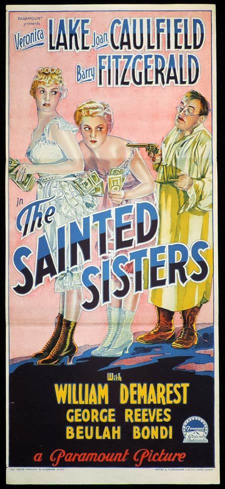 THE SAINTED SISTERS Daybill Movie poster RICHARDSON STUDIO Veronica Lake
