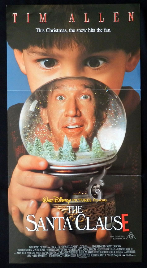 THE SANTA CLAUSE Tim Allen VINTAGE Daybill Movie poster