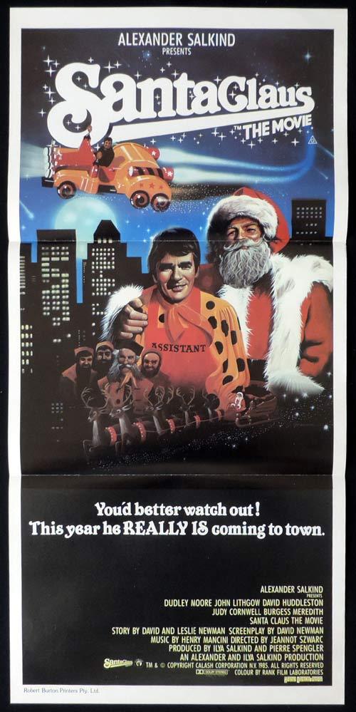 SANTA CLAUS THE MOVIE Original Daybill Movie Poster John Lithgow Dudley Moore