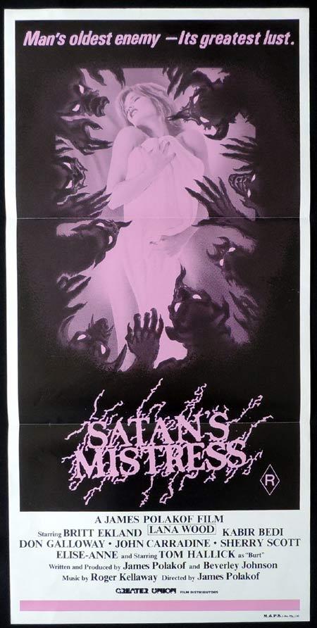 SATANS MISTRESS Original Daybill Movie Poster Britt Ekland Horror