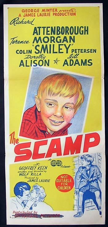 SCAMP Movie poster 1957 Richard Attenborough Australian Daybill