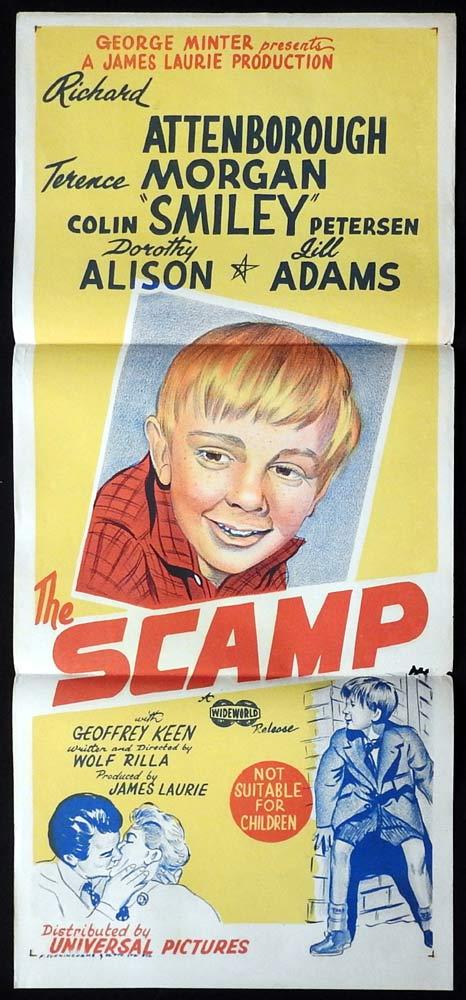 THE SCAMP Original Daybill Movie Poster Colin Petersen Richard Attenborough