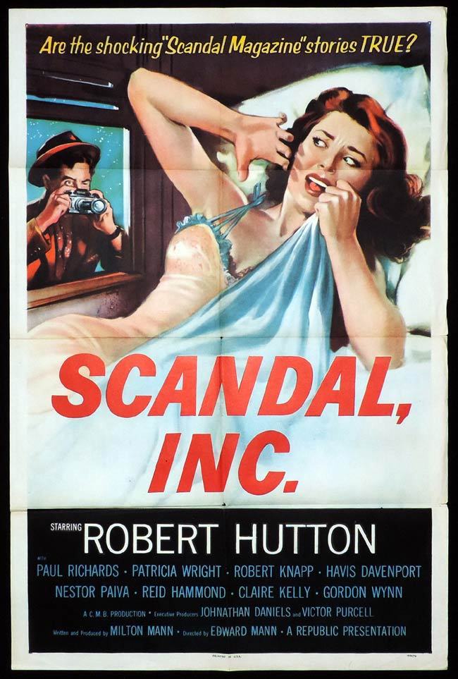 SCANDAL INC One Sheet Movie Poster Robert Hutton