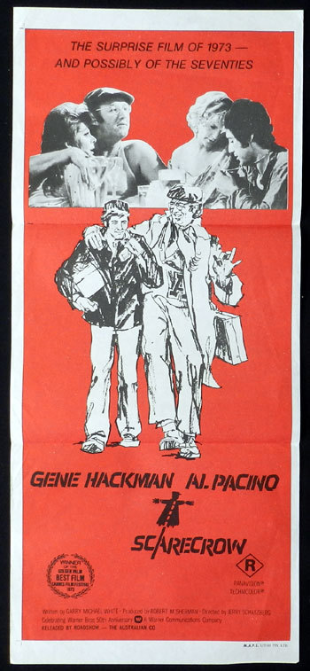 SCARECROW Australian Daybill Movie poster Al Pacino Gene Hackman